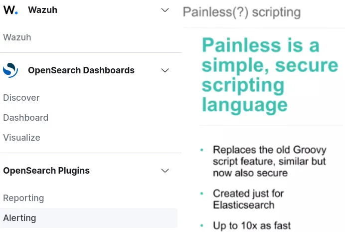 Enrich Opensearch/Wazuh Alerting module notification using Painless Scripts (Mustache templates)